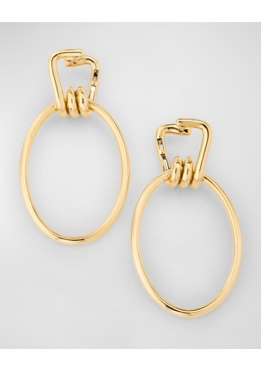 Huxley 18K Gold Elongated Coil Link Earrings