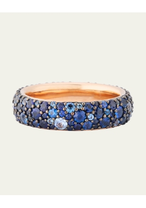 OC x WF 18K Rose Gold Blue Sapphire 5.5mm Band Ring