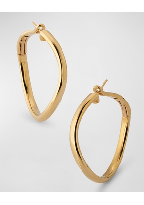 Julian 18K Yellow Gold Curved Hoop Earrings