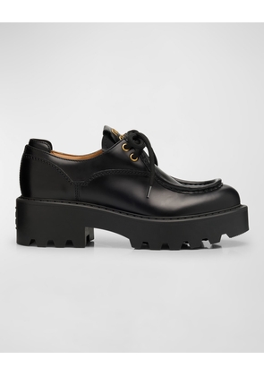 Leather Casual Derby Loafers