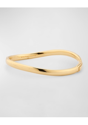 Julian 18K Yellow Gold Curved Bangle Bracelet