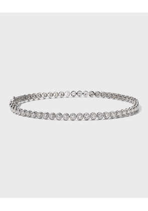 Diamond Line Bracelet in 18K White Gold, 2.17tcw