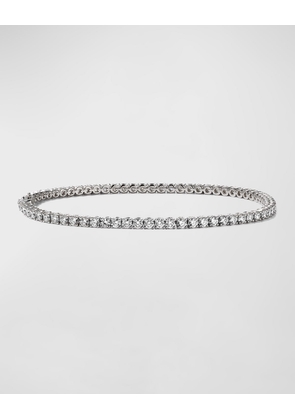 18k White Gold 71-Diamond Tennis Bracelet, 3.30tcw