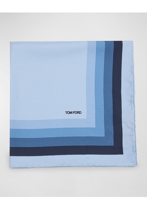 Men's Concentric Frame Silk Pocket Square