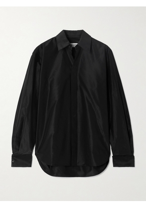 SAINT LAURENT - Cotton-taffeta Shirt - Black - FR36,FR38,FR40,FR42