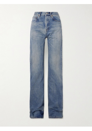 SAINT LAURENT - High-rise Straight-leg Jeans - Blue - 26,27,28,29,30,32