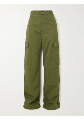 SAINT LAURENT - Cotton-twill Straight-leg Cargo Pants - Green - FR34,FR36,FR38,FR40,FR42