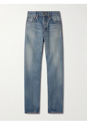 SAINT LAURENT - Mid-rise Straight-leg Jeans - Blue - 24,25,26,27,28,29,30,31