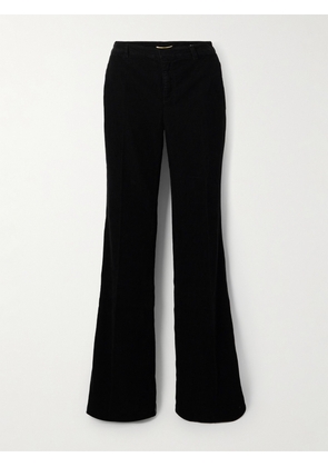 SAINT LAURENT - Cotton-corduroy Bootcut Pants - Black - 25,26,27,28,29,30