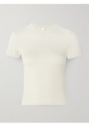 Skims - Stretch-cotton Jersey T-shirt - Bone - Cream - XXS,XS,S,M,L,XL,2XL,3XL,4XL