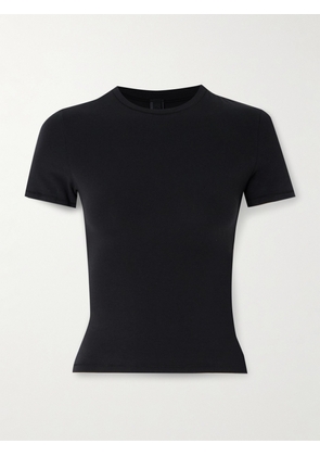 Skims - Stretch-cotton Jersey T-shirt - Soot - Black - XXS,XS,S,M,L,XL,2XL,3XL,4XL