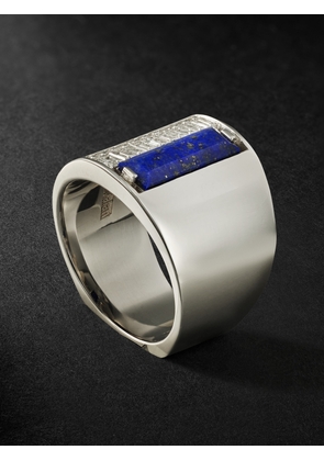 Suzanne Kalan - 18-Karat White Gold, Lapis Lazuli and Diamond Ring - Men - Blue - 10