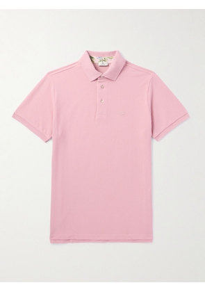 Etro - Logo-Embroidered Cotton-Piqué Polo Shirt - Men - Pink - S