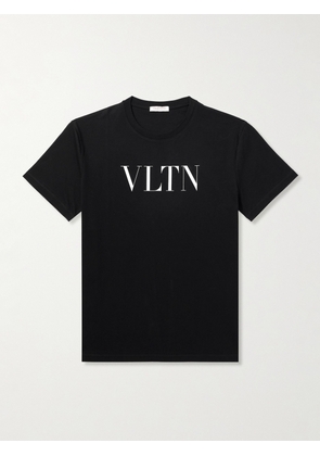 Valentino Garavani - Logo-Print Cotton-Jersey T-Shirt - Men - Black - XS