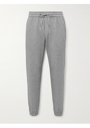 Lululemon - Straight-Leg Double-Knit Textured Cotton-Blend Jersey Sweatpants - Men - Gray - S