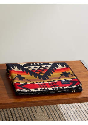 Pendleton - Nehalem Virgin Wool and Cotton-Blend Jacquard Blanket - Men - Red