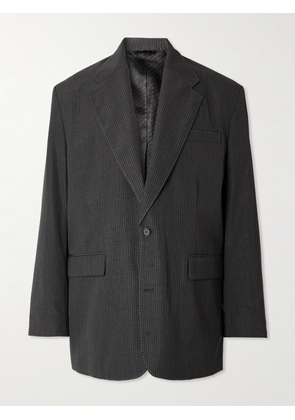 Acne Studios - Juyliano Oversized Pinstriped Woven Suit Jacket - Men - Gray - IT 46