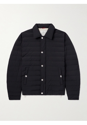 Brunello Cucinelli - Quilted Shell Down Shirt Jacket - Men - Black - XS