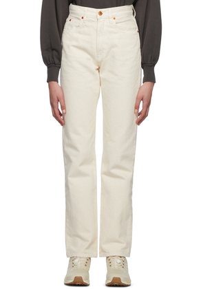 SLVRLAKE Beige Straight Jeans