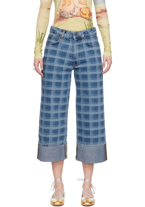 Molly Goddard Blue Leo Jeans