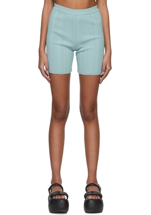 Marco Rambaldi Blue Viscose Shorts