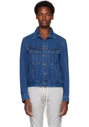 Greg Lauren Blue Paneled Denim Jacket