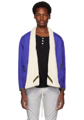 Greg Lauren Blue Reversible Jacket