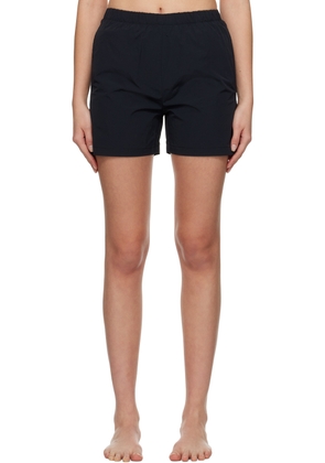 Lido Black Gathered Shorts