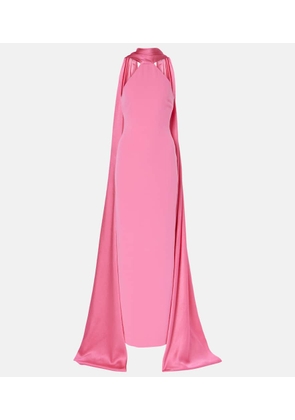 Solace London Ophelia crÃªpe gown