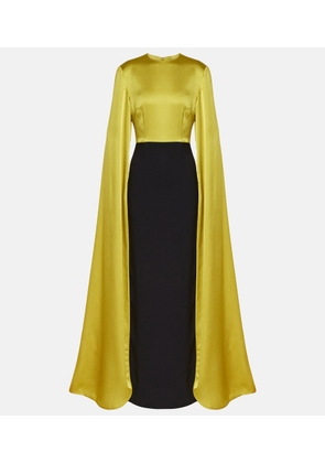 Solace London Adley crÃªpe gown