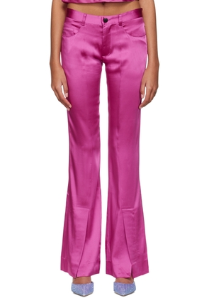 Marco Rambaldi Pink Flared Trousers