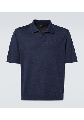 Loro Piana Cool silk, cashmere, and linen polo shirt