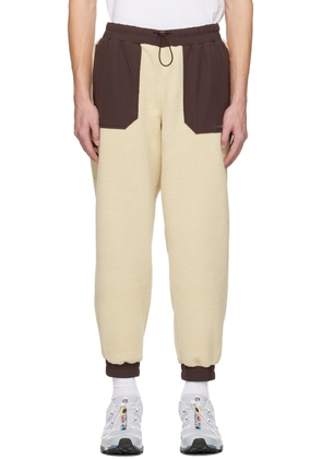 Outdoor Voices Beige PrimoFleece Jogger Lounge Pants