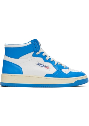 AUTRY Blue & White Medalist Sneakers