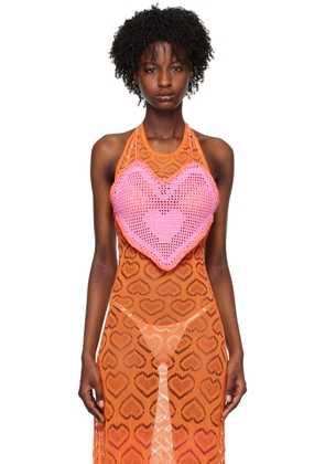 Marco Rambaldi SSENSE Exclusive Pink Heart Camisole