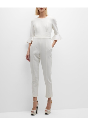 Brooklyn 3/4-Bell-Sleeve Jumpsuit