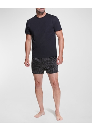 Men's Dotted Silk Boxer Shorts