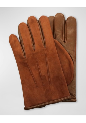 Men's Suede & Smooth Leather Gloves