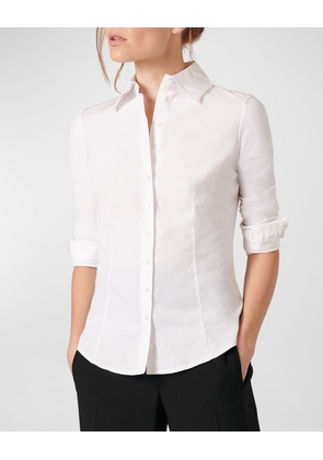 Armantine Button-Down Cotton Blouse