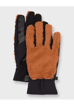 Men's Uggfluff Gloves with Leather Palm