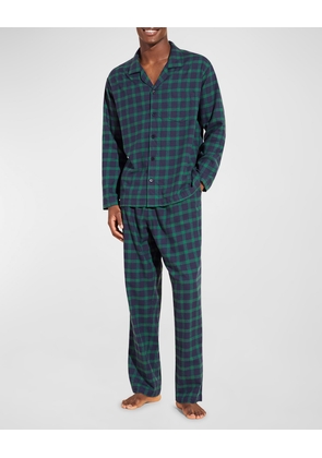 Men's Long Flannel Pajama Set