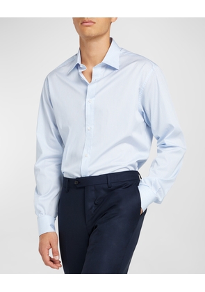 Men's Cotton Micro-Stripe Dress Shirt