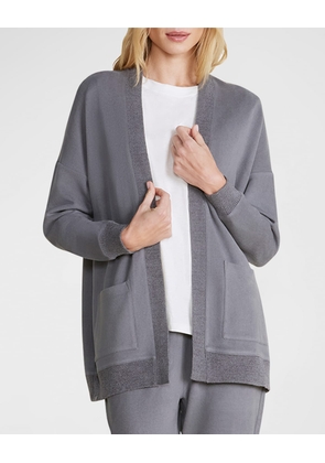 Malibu Collection Brushed Fleece Cardigan