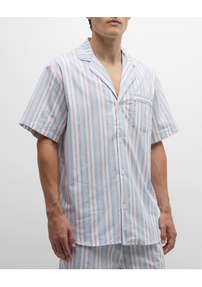 Men's Cotton Stripe Short Pajama Set