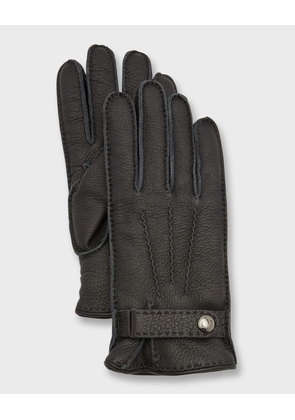 Men's Deerskin Leather Gloves with Cashmere-Silk Lining