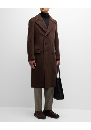 Men's Double-Breasted Cashmere Coat