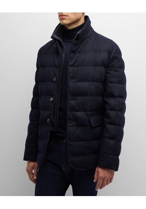 Men's Nama Cashmere Single-Breasted Storm Jacket