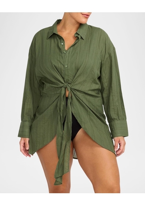 Plus Size Mahler Beach Shirt