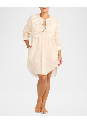 Plus Size Areca Cea Gershwin Shirtdress Coverup