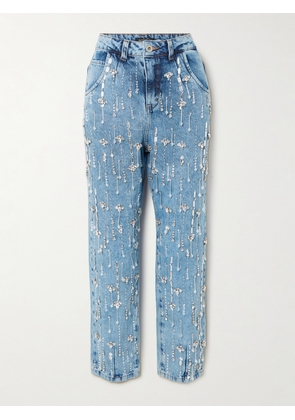 PATBO - Embellished Straight-leg Jeans - Blue - US0,US2,US4,US6,US8,US10,US12